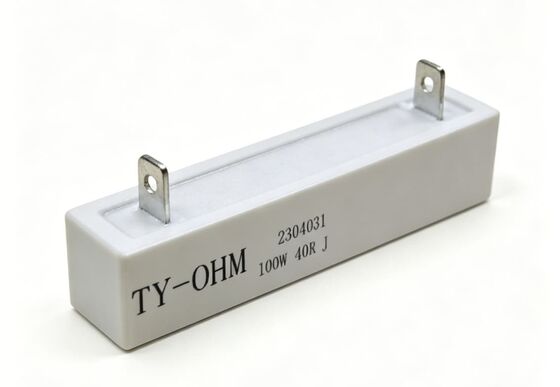 Automotive-Grade Cement Resistor with Faston Terminals